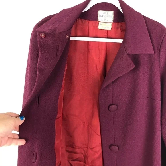 VOGUE Malou La Casse Vintage Long Coat - Picture 7 of 8